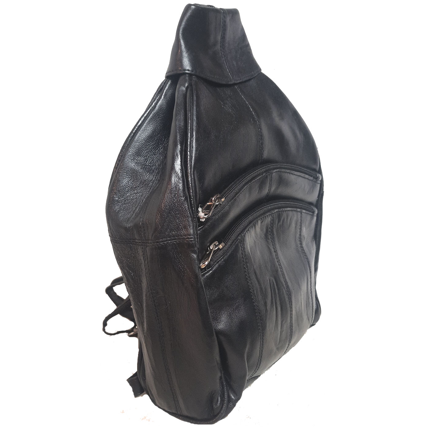 canvas backpack with leather accents Vintage Canvas Backpack with Leather Accents